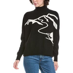 Brodie Cashmere Womens  Mountain Skier Wool & Cashmere-Blend Turtleneck Sweater,